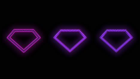 Purple-diamonds-pattern-with-pulsing-neon-light