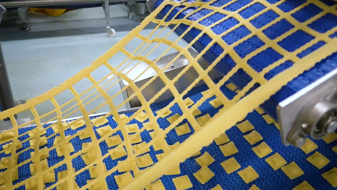 se han producido muchos tipos de pasta de alta calidad en una gran fábrica de pasta moderna