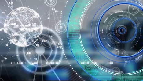 Animation-of-data-processing,-scope-scanning-with-networks-of-connections