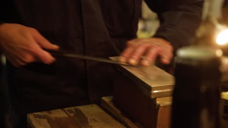 hoja de afilado de fabricante de cuchillos japonés