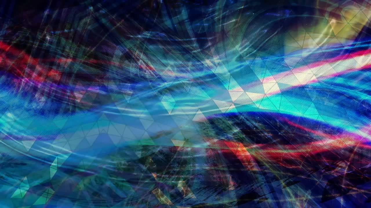 patrón azul geométrico abstracto que fluye con formas giratorias - animación de fondo de movimiento de bucle sin costuras de 4k