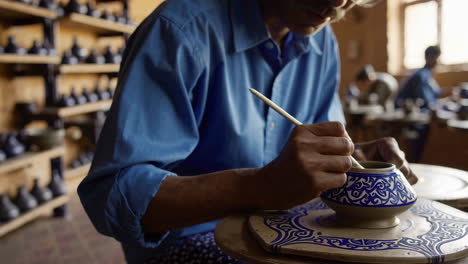 pottery workshop scene