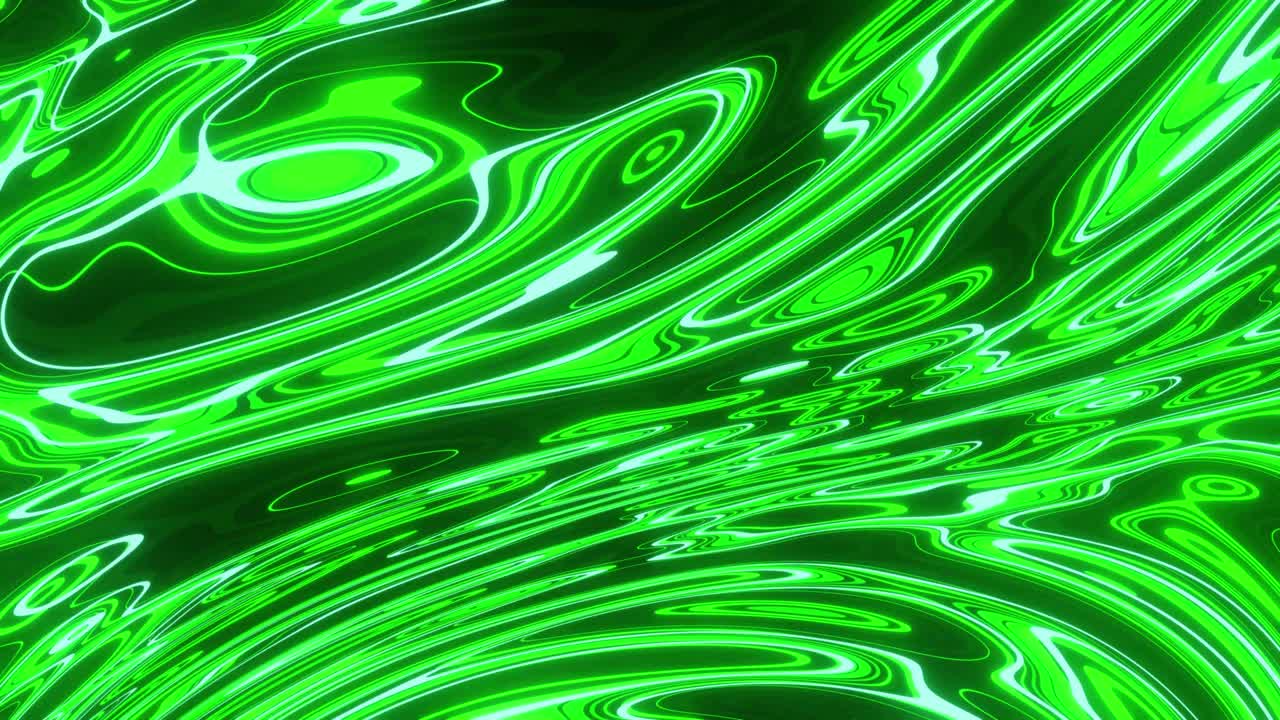VJ loop background of the green oil paints