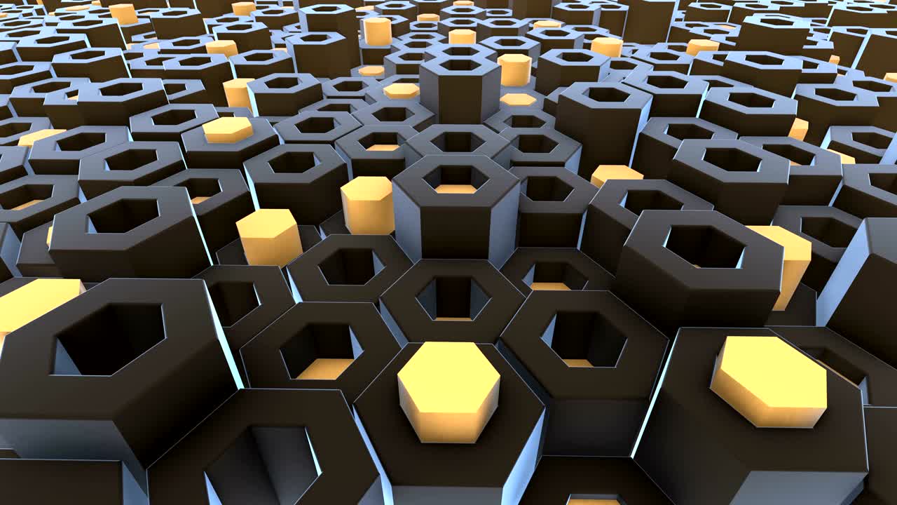 fondo 3d animado con cuadros en movimiento