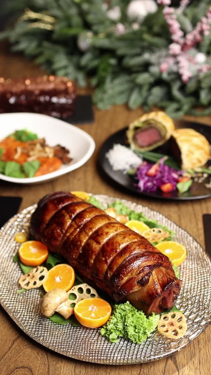 cena de navidad comida festiva