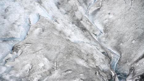 glacier melts forming into stream