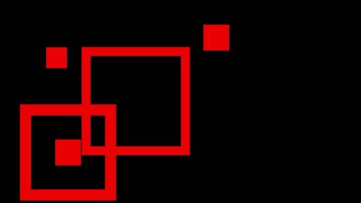 Shape animation square motion graphics