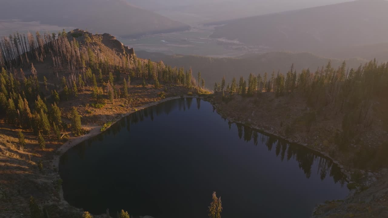 Scenic view of Mount Hough Lookout at dusk in California, peaceful vibe
