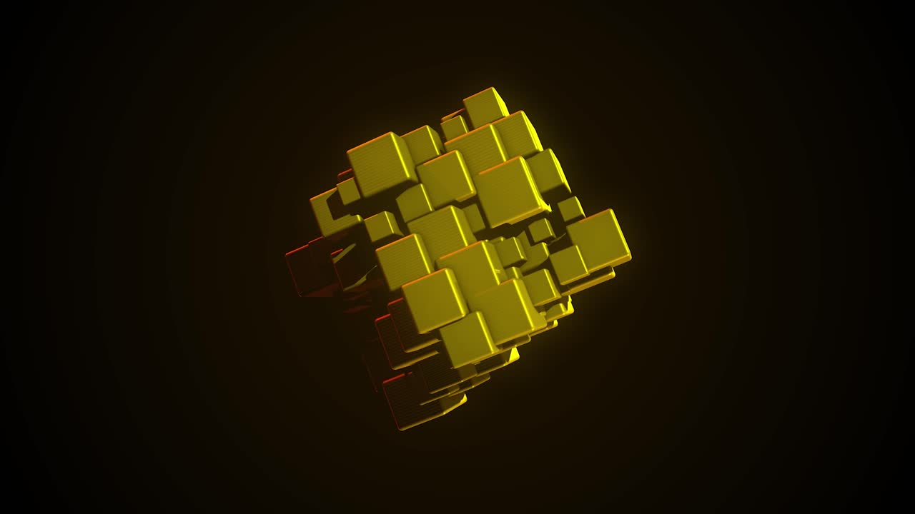 abstract cubos renderizados en 3d