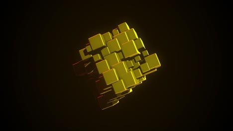 cubi abstract renderizzati in 3d