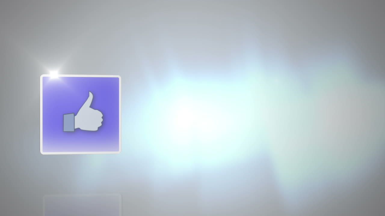 Montaggio di simboli di social media con clip di persone che usano tablet digitali