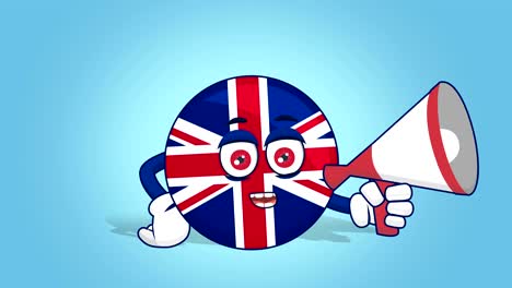 cartoon great britain united kingdom  speaker speak with face animation with alpha matte