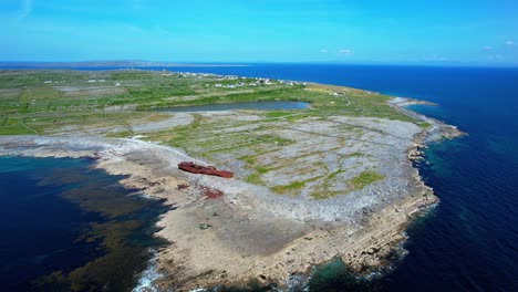 ireland aran islands inisheer flyover plassey shipwreck also known as father ted shipwreck epic locations wild atlantic way
