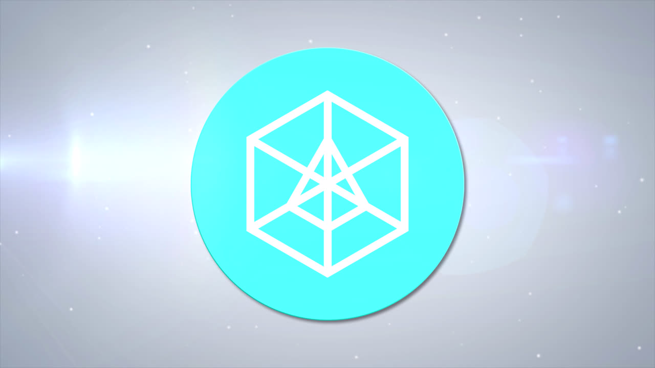 arcblock abt cryptocurrency logo coin 3d animation motion graphics revelan sobre fondo blanco con luz brillante brillante digital bitcoin blockchain virtual crypto moneda altcoin símbolo prores 4k