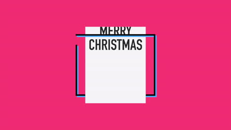 Moderner-Frohe-Weihnachts-Text-Im-Rahmen-Auf-Rotem-Hintergrund