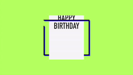 Tarjeta-De-Feliz-Cumpleaños-Personalizable-Con-Fondo-Verde,-Borde-Rayado-Y-Feliz-Cumpleaños-Blanco