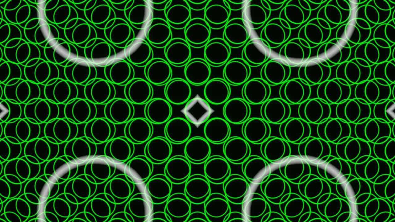 VJ Loop pattern is white green. Smooth cyclic animation