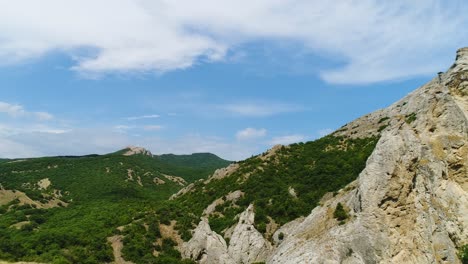 mountain scenery on a sunny day