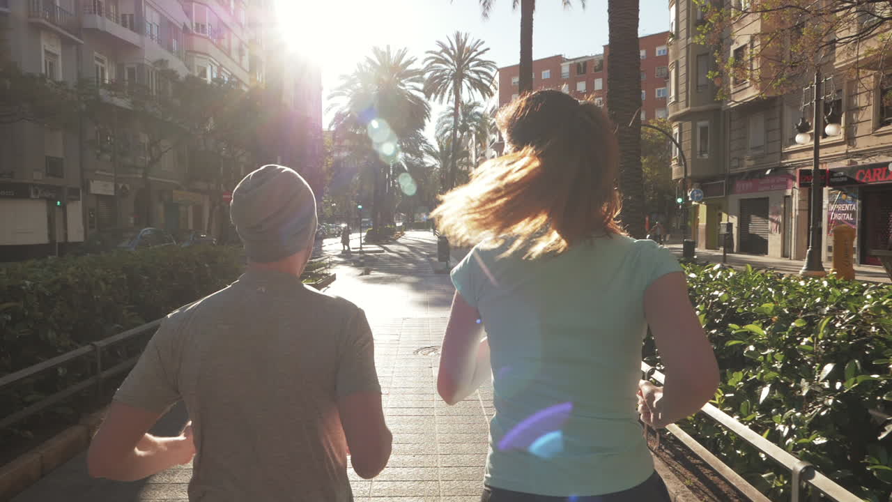 corriendo a través de valencia