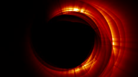 las partículas mágicas anillo fondo abstracto, animación, renderización, bucle