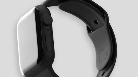 apple watch with a black band