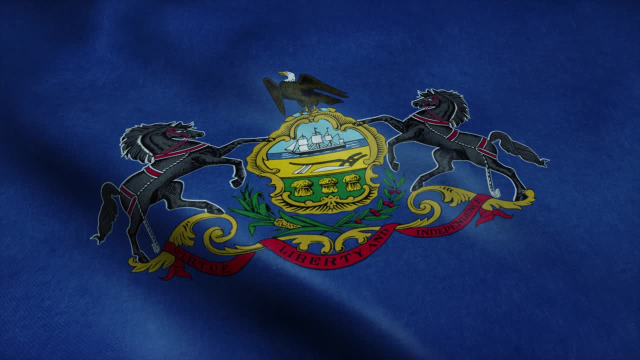 펜실베이니아 주의 발이 바람에 흔들리고, 매우 상세한 직물 질감으로 무결한 루프.