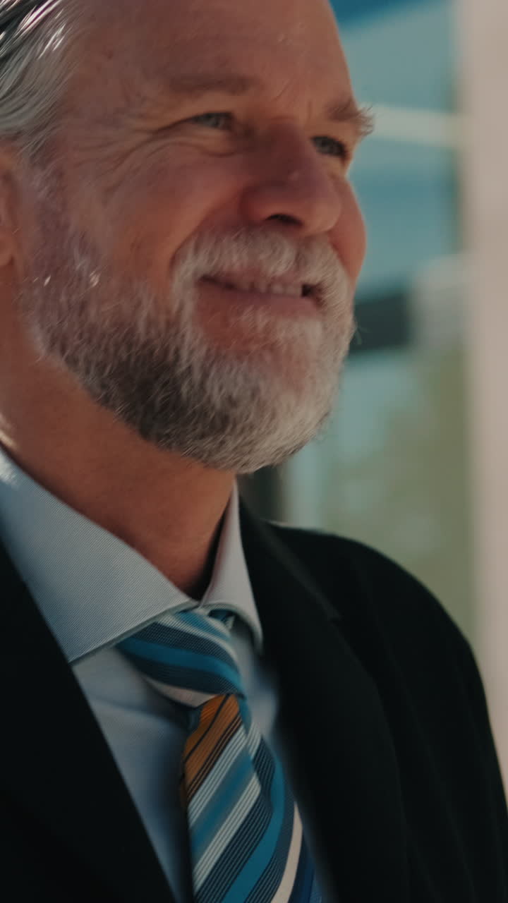 Successful Businessman Smiling in the City