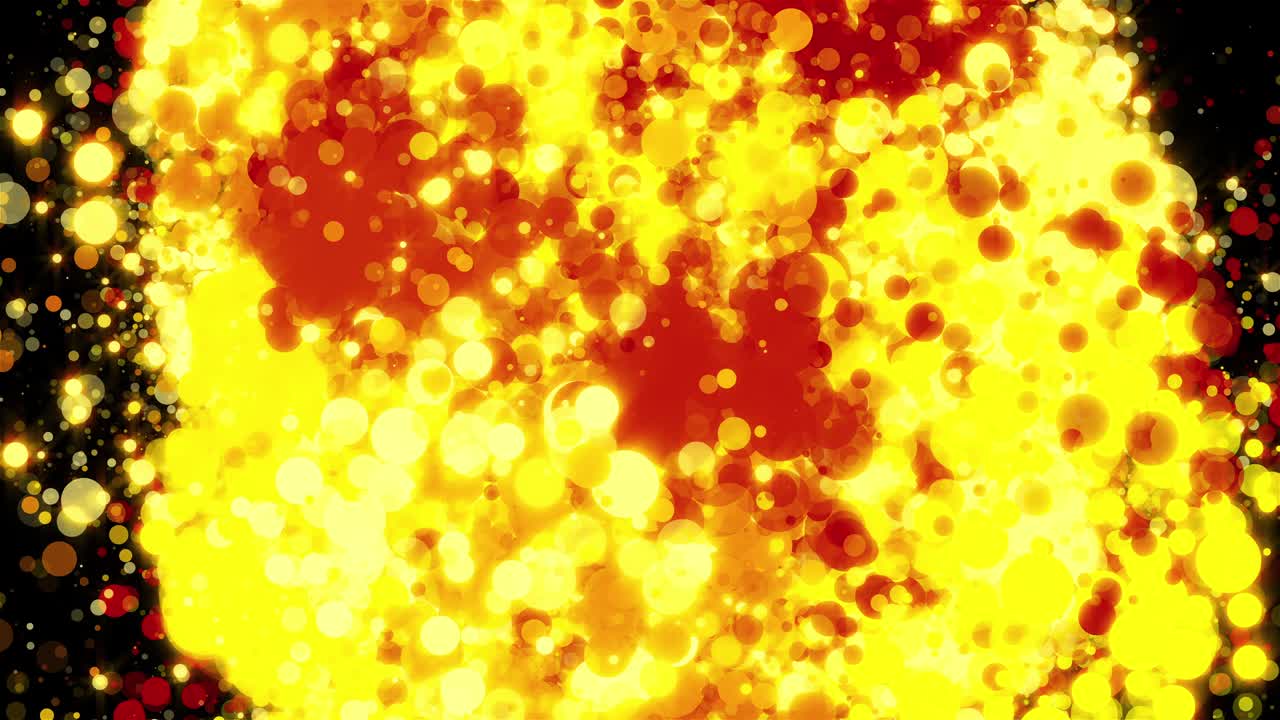 explosión de partículas con brillo cósmico