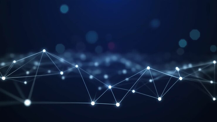 Futuristic Digital Data Network Connection Animation