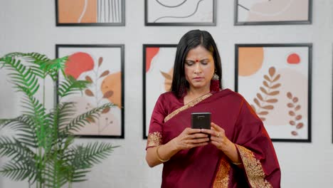 Indian-woman-typing