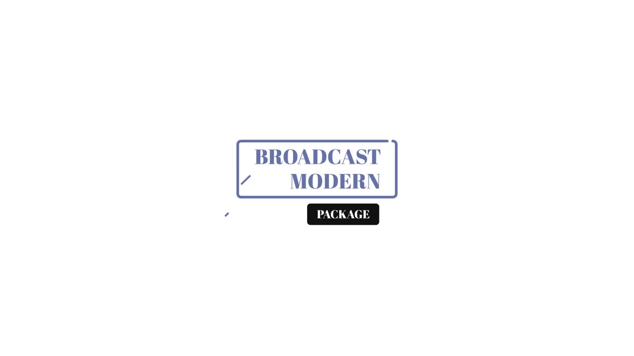 Modern Animated Lower Thirds Broadcast Graphics Package