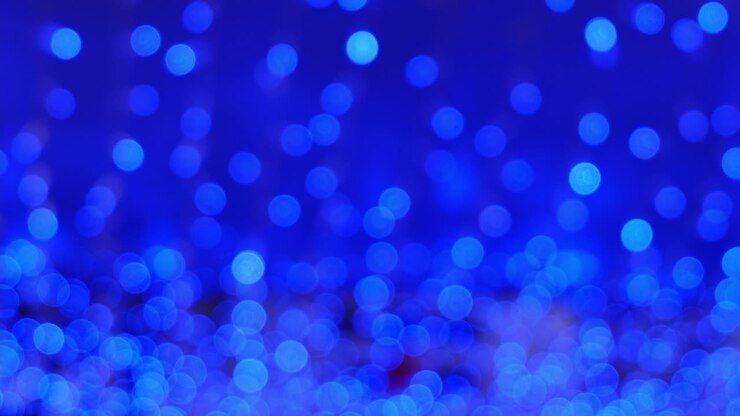 sfondo di luci blu sfocate. sfondo di natale