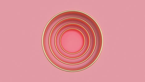 abstract 3d rendering motion background pink wall hole