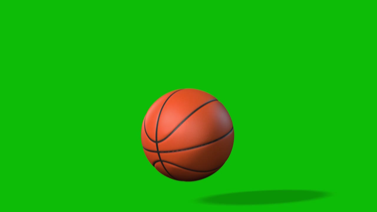 Basketball on Green Screen