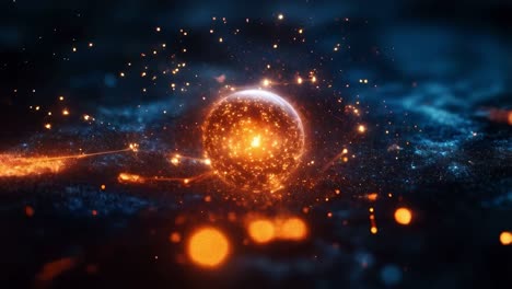 abstract energy sphere