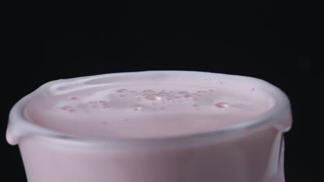 strawberry smoothie in glass