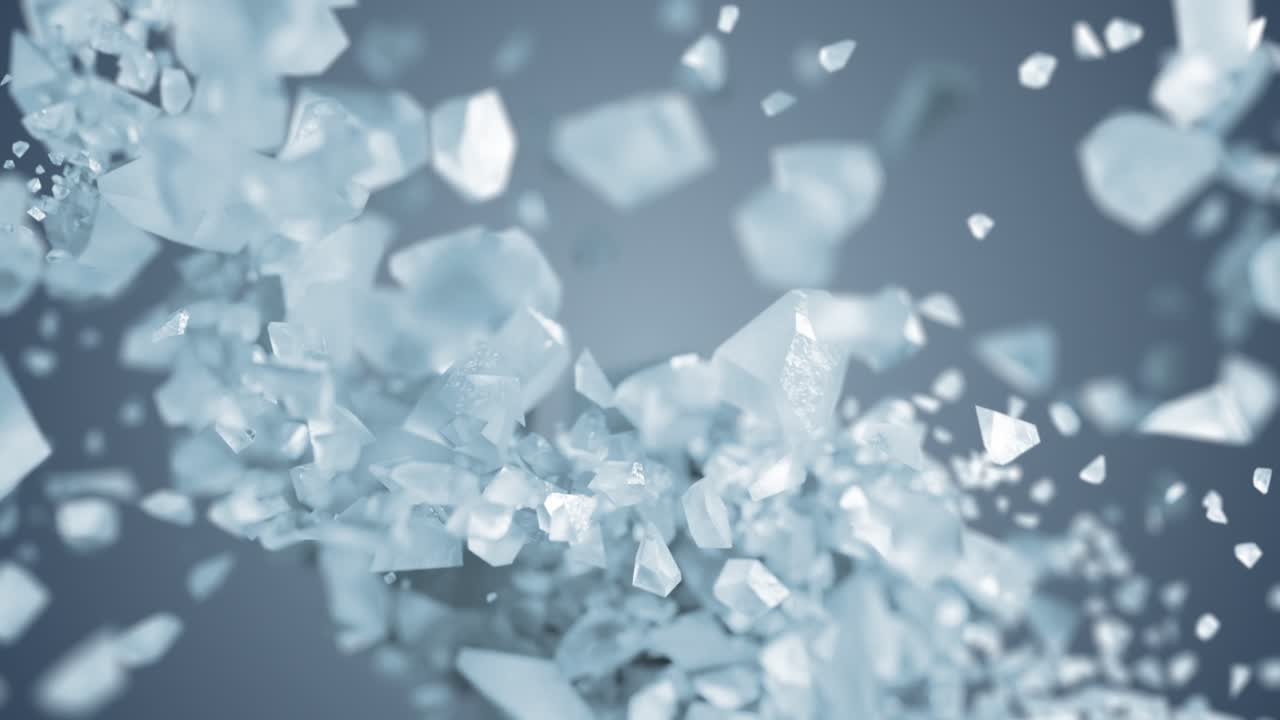 부서진 얼음 조각