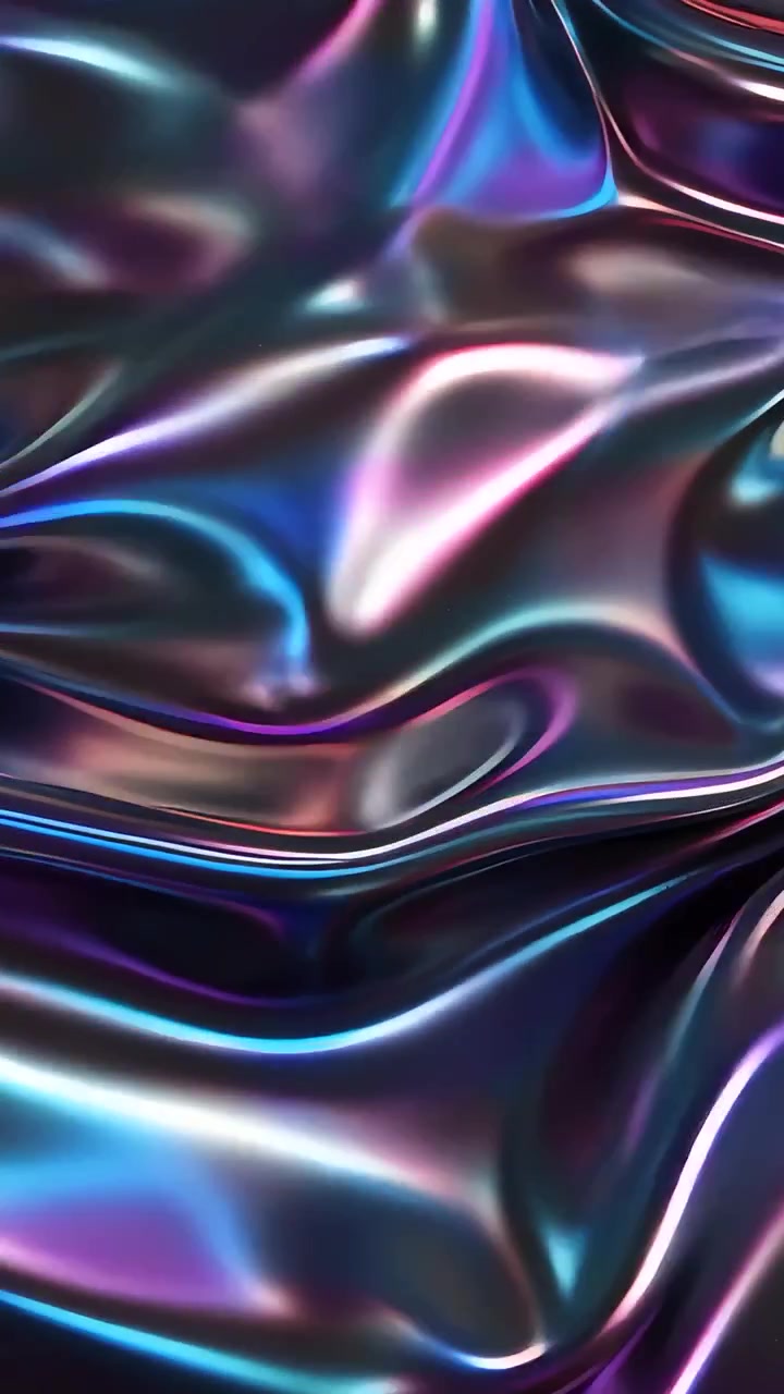 Abstract Metallic Waves Background 4K