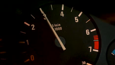 car dashboard tachometer