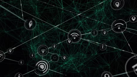 animation of network of connections over black background