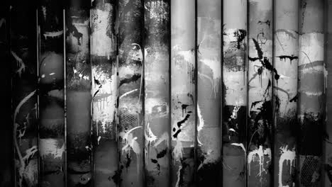 graffiti on metal pipes