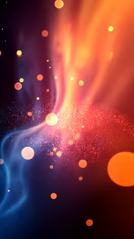 vibrant abstract background with luminous colors and glowing orbs