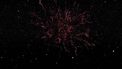 cielo nocturno con fuegos artificiales