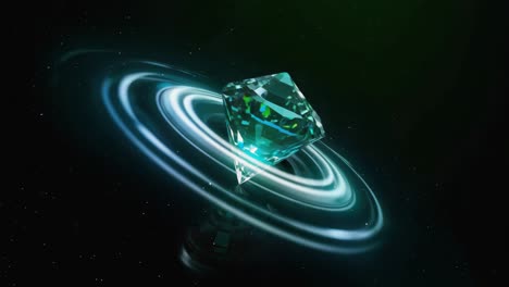 abstract diamond in cosmic rings