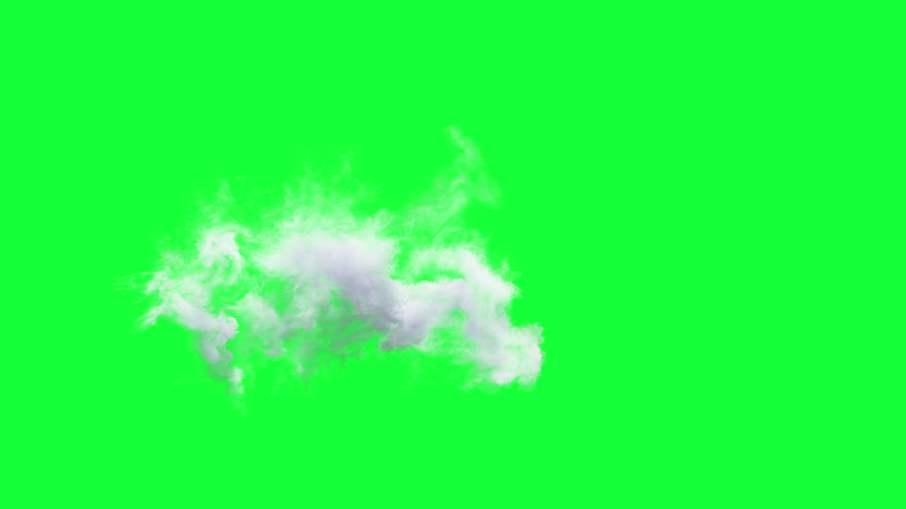 Clouds and smoke on green screen | Premium Stock Video Footage