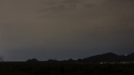 lightning strikes timelapse over apache junction, arizona