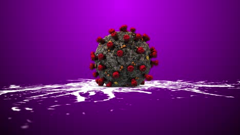 ilustración del modelo 3d del coronavirus