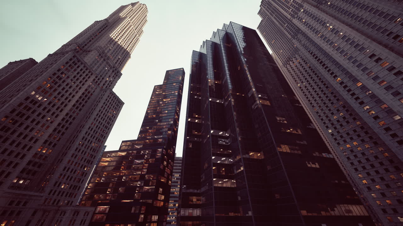 Tall buildings in the city