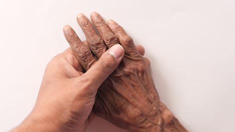 elderly hands