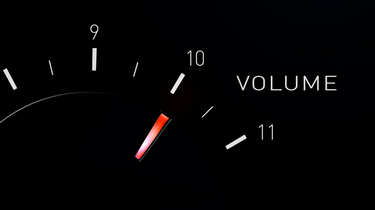 볼 다이얼은 11으로 회전합니다.